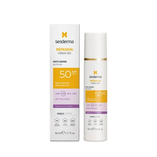 Sesderma Opalovací krém na obličej s anti-age účinky SPF 50 Repaskin Urban 365 (Anti-Age Facial Sunscreen) 50 ml