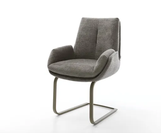 Jídelní židle Clea-Flex bouclé měkký tmavě béžová jídelní židle