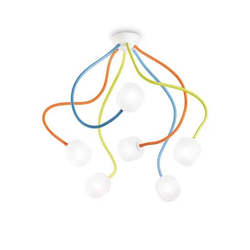 Stropní svítidlo Ideal Lux Octopus PL6 color 174976 barevné