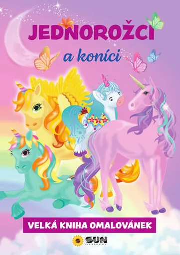 Jednorožci a koníci - Velká kniha omalovánek (poškozená)