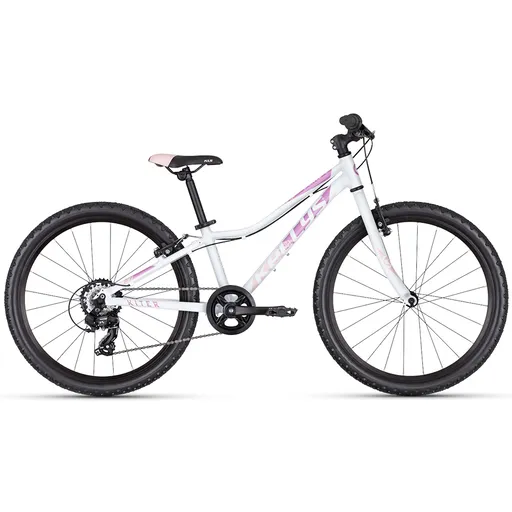 Juniorské dívčí kolo KELLYS KITER 30 24" 10.0 11" (125-145 cm) White