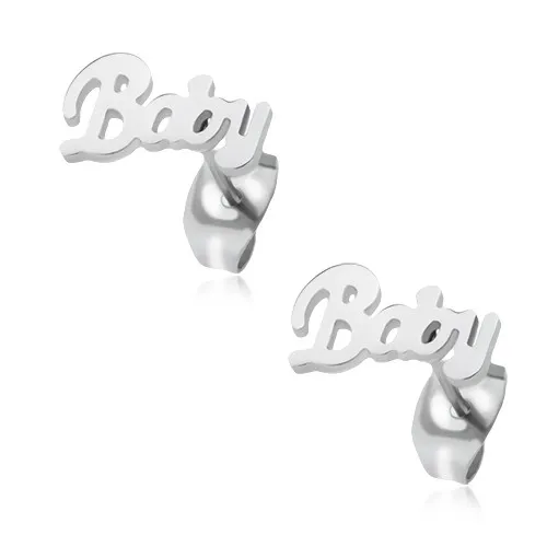 Ocelové puzetové náušnice, Baby