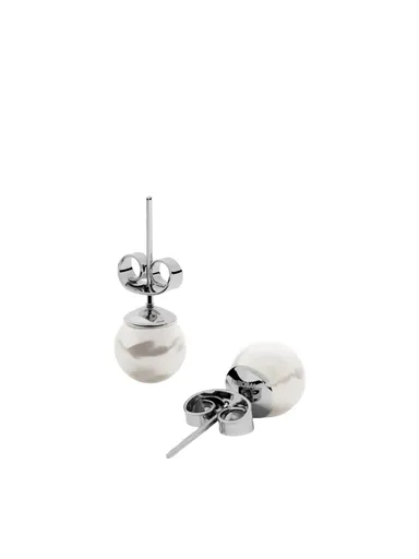 Furiosa Elegantní peckové náušnice Pearl Dot SE-PEARLDOT-S