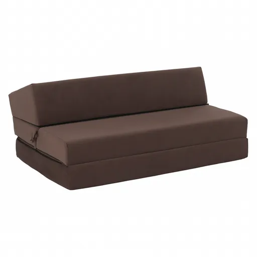 Skládací křeslo/matrace VEDIS, hnědá