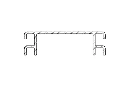 Ventilační mřížka 9440 k terasovému profilu P 9360, TWINSON Stříbrná hliníková mřížka