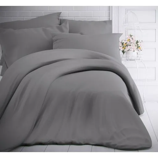 Kvalitex Bavlněné povlečení světle šedá, 140 x 200 cm, 70 x 90 cm