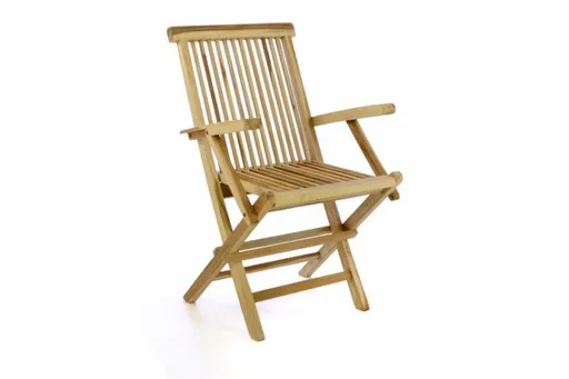Divero 47298 Zahradní židle skládací - týkové dřevo