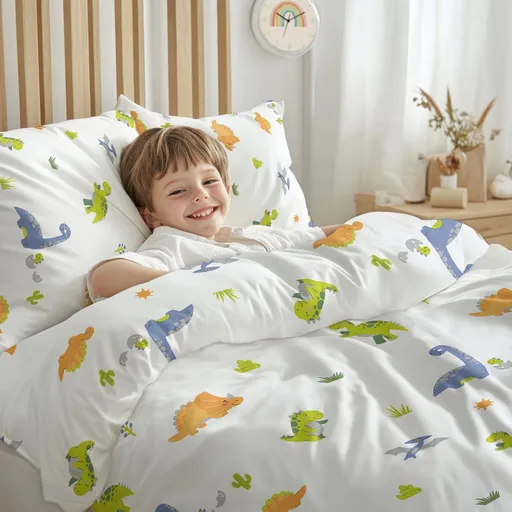 Stanex Bavlněné povlečení Dinosauři, 140 x 200 cm, 70 x 90 cm