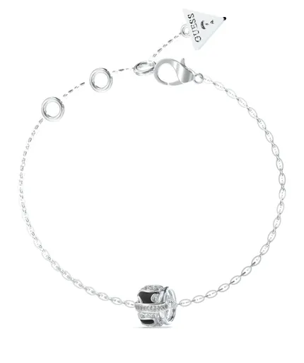 Guess Fashion ocelový náramek s krystaly Fabulous Me JUBB05192JWRHBK 18,5 cm