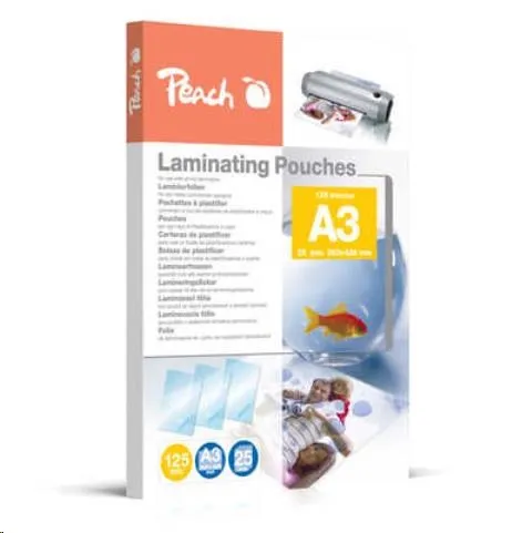 Peach Laminating Pouch A3 (303x426mm), 125mic