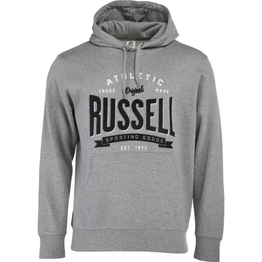 Russell Athletic SWEATSHIRT M Pánská mikina, šedá, velikost XXXL
