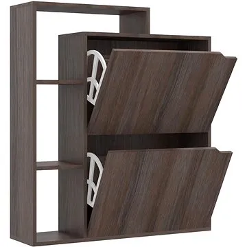 Botník šedý dub sonoma 79,5 x 24 x 90,5 cm dřevotříska, 338149 (338149)