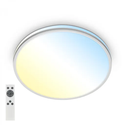 BRILONER Pulup LED stropní svítidlo, stmívatelné, dálkový ovladač, CCT, matný chrom 3821014