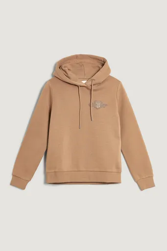 MIKINA GANT REG TONAL SHIELD HOODIE WARM KHAKI