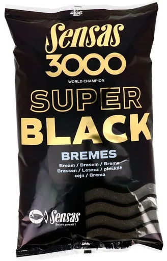 Sensas Krmítková směs 3000 Super Black 1kg - Bremes - Cejn,Sensas Krmítková směs 3000 Super Black 1kg - Bremes - Cejn