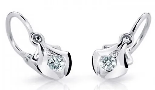Cutie Jewellery Dětské náušnice z bílého zlata C2224-10-X-2 bílá