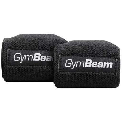 GymBeam PRESS Bandáže na zápěstí, černá, velikost