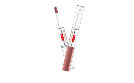 PUPA Milano Dlouhotrvající tekutá rtěnka Made To Last Lip Duo (Liquid Lip Colour) 2 x 4 ml 011 Natural Brown