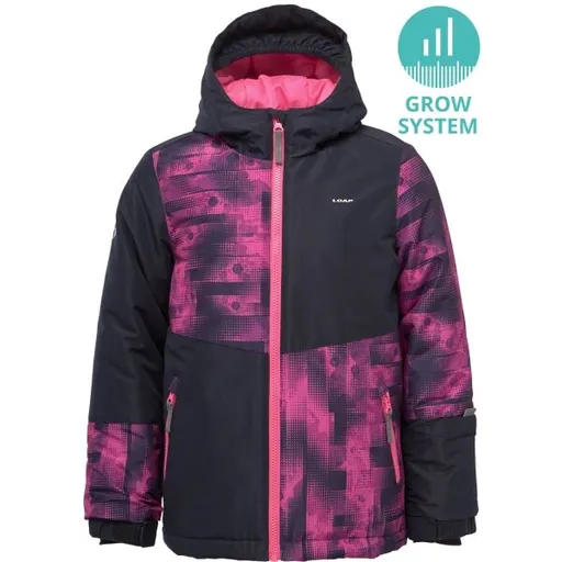 LOAP CUPRA Dětská lyžařská bunda, černá, velikost 112-116