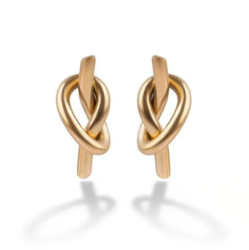 Marc Malone Pozlacené náušnice Uzel Ember MCE250382G