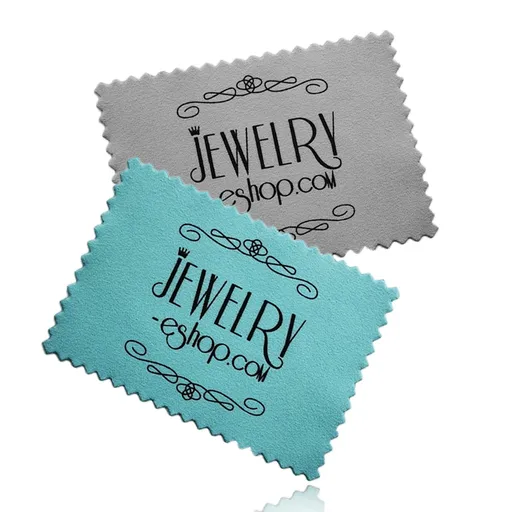 Čisticí hadřík na stříbro s cik-cak okraji