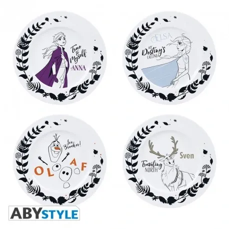Abysse Corp Sada talířů Disney Frozen 4 ks