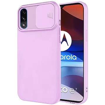 Privacy Lens silikonový kryt na Motorola Moto E7 Power, fialový (UNI16080)