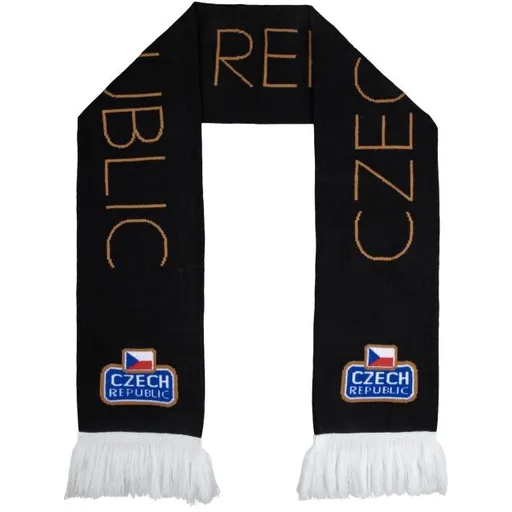 FLLÖS FANLINE SCARF CZECH 9 Zimní šála, černá, velikost