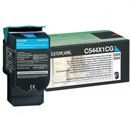 LEXMARK C544X1CG - originální toner, azurový, 4000 stran