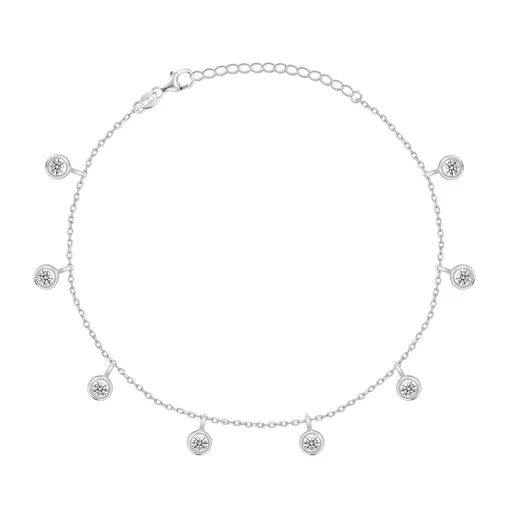 Brilio Silver Elegantní stříbrný náramek se zirkony BRC70W