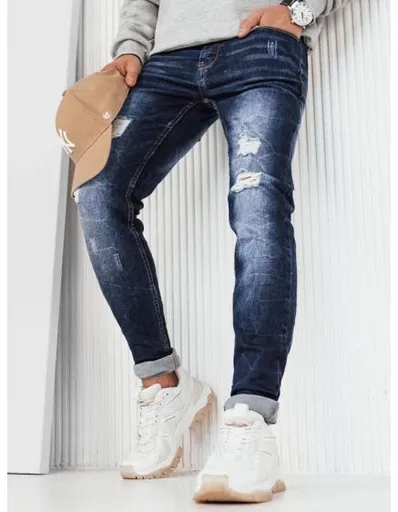 Pánské džínové kalhoty REBA tmavě modré