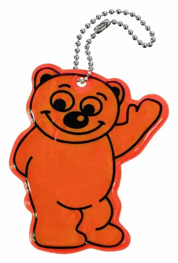 Compass 88328 Reflexní přívěšek Bear - oranžový