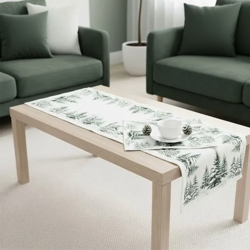 Ubrus vánoční, Zimní krajina 30 x 45 cm