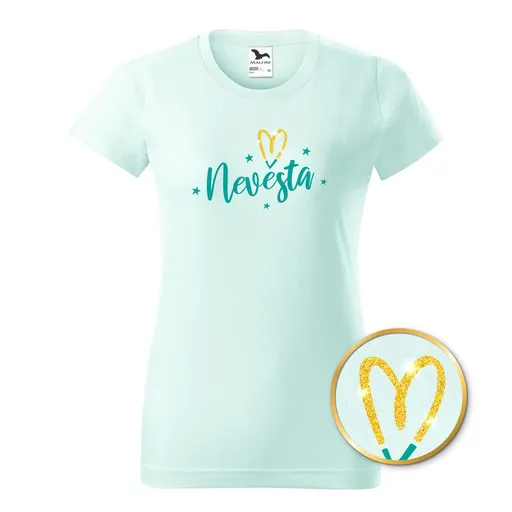 Bontis Tričko Nevěsta TŘPYTIVÉ SRDCE - Frost | L