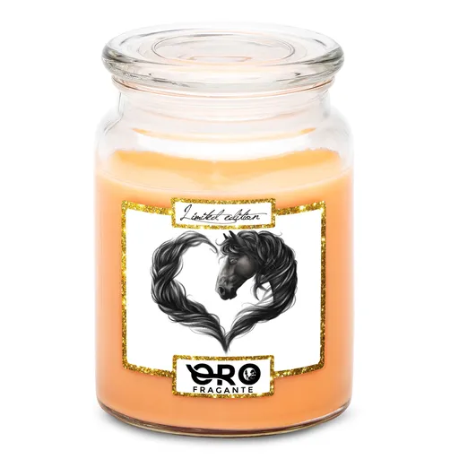 Svíčka Horse heart black (Vůně svíčky: Tropické ovoce)