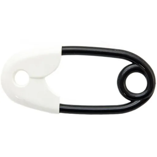 Profibaby Chrastítko špendlík černobílý 12cm bílo-černý