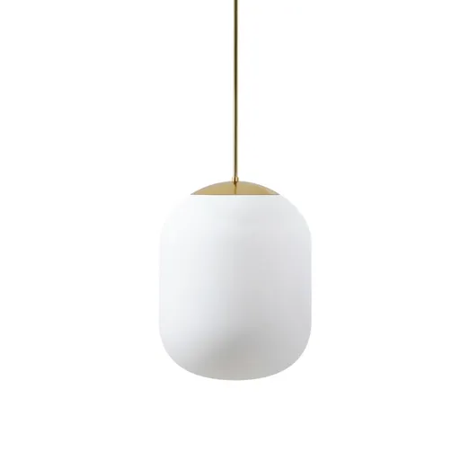 OSMONT TAN62264 TANIA P1 HP závěsné skleněné svítidlo mosaz leštěná / bílá IP40 3000 K 52W LED