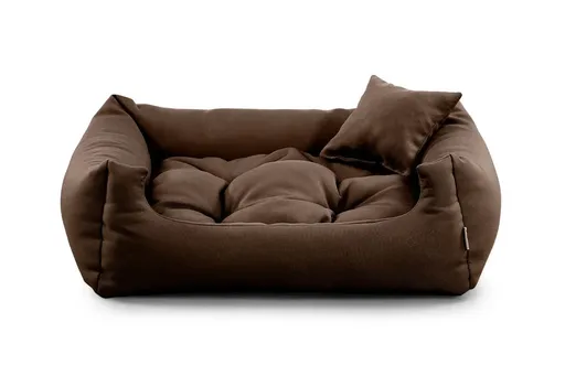 Vsepropejska Lux nadýchaný pelech pro psa Barva: Tmavě-hnědá, Rozměr (cm): 65 x 55