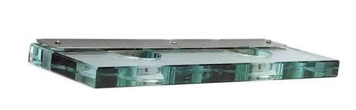 Skleněná nástěnná lampa matný nikl Glasso lampa