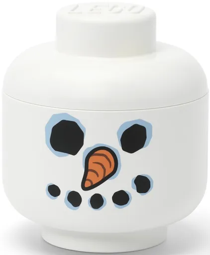 LEGO úložná hlava (velikost S) - sněhulák - -