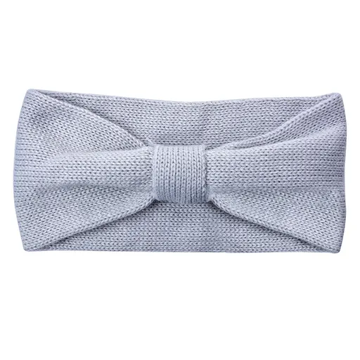 Šedá zimní dámská čelenka - 10*22 cm JZHE0013G