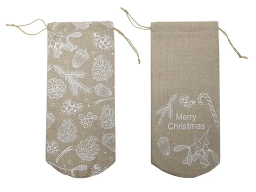 HIT Látkový dárkový pytlík 30x10cm Merry Christmas