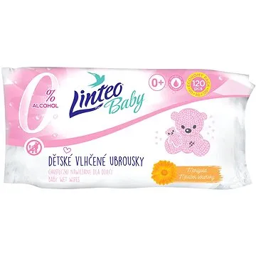 LINTEO BABY Vlhčené ubrousky s měsíčkem lékařským 120 ks (8594158373458)
