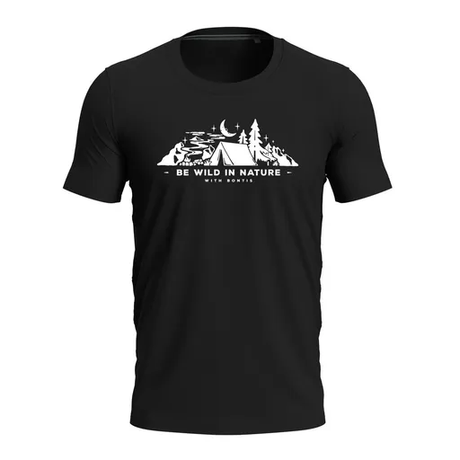 Bontis Tričko BE WILD IN NATURE - Černá | L