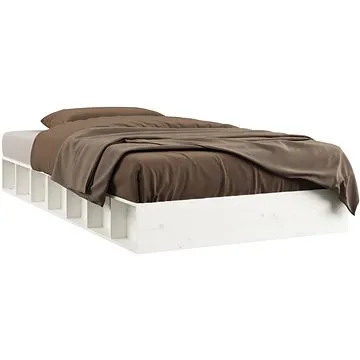 Rám postele bílý 90 × 200 cm masivní dřevo, 820692 (820692)