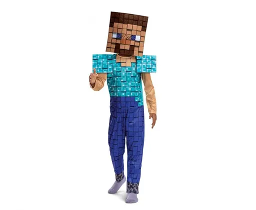 Godan Dětský kostým - Minecraft Steve Plus Velikost - děti: M: 128 cm