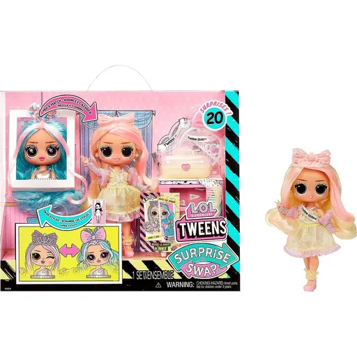 L.O.L. Surprise! Swap Tweens panenka a mini Tweens česací hlava - Winnie