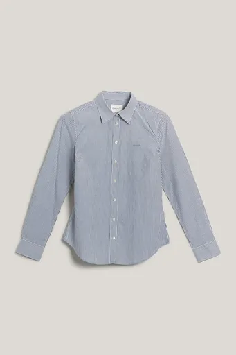 KOŠILE GANT SLIM STRIPED POPLIN SHIRT EVENING BLUE