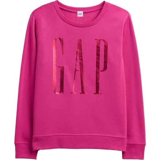 GAP V-LOGO DOORBUSTER CREW Dámská mikina s logem, růžová, velikost