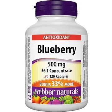 Webber Naturals Blueberry 500 mg 120 cps (10621)